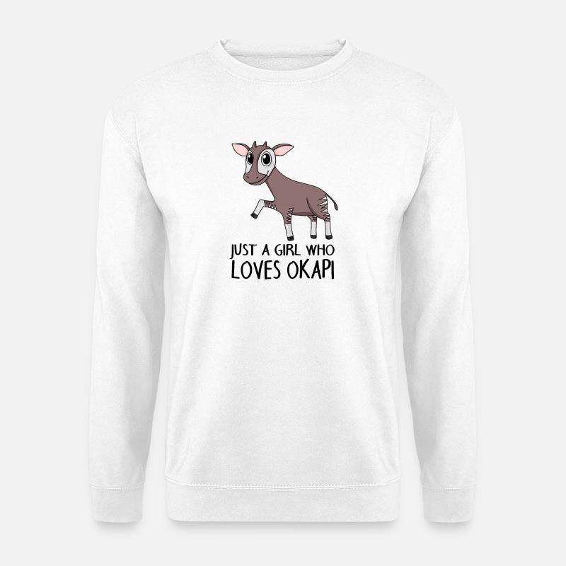 Okapi Girl Saying - Unisex Sweatshirt - white