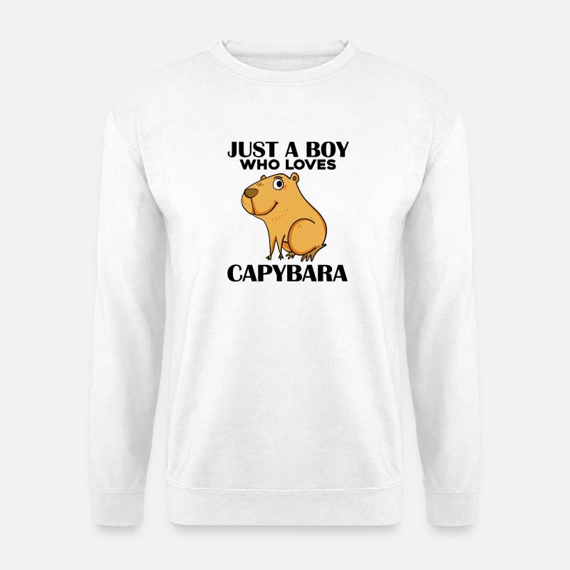 Capybara Boy - Unisex Sweatshirt - white