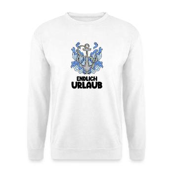 Urlaub Anker Nordsee - Unisex Pullover - Weiß - Vorne