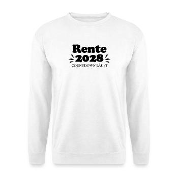Rente 2028 Ruhestand Rentner Renteneintritt - Unisex Pullover - Weiß - Vorne