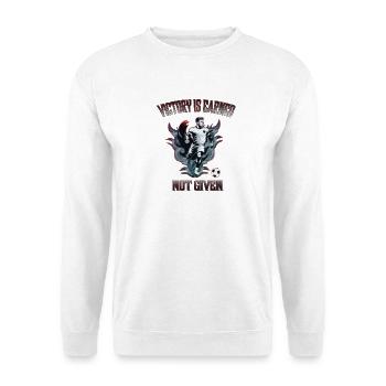 Fußball Fußballspieler mit Ball - Unisex Pullover - Weiß - Vorne