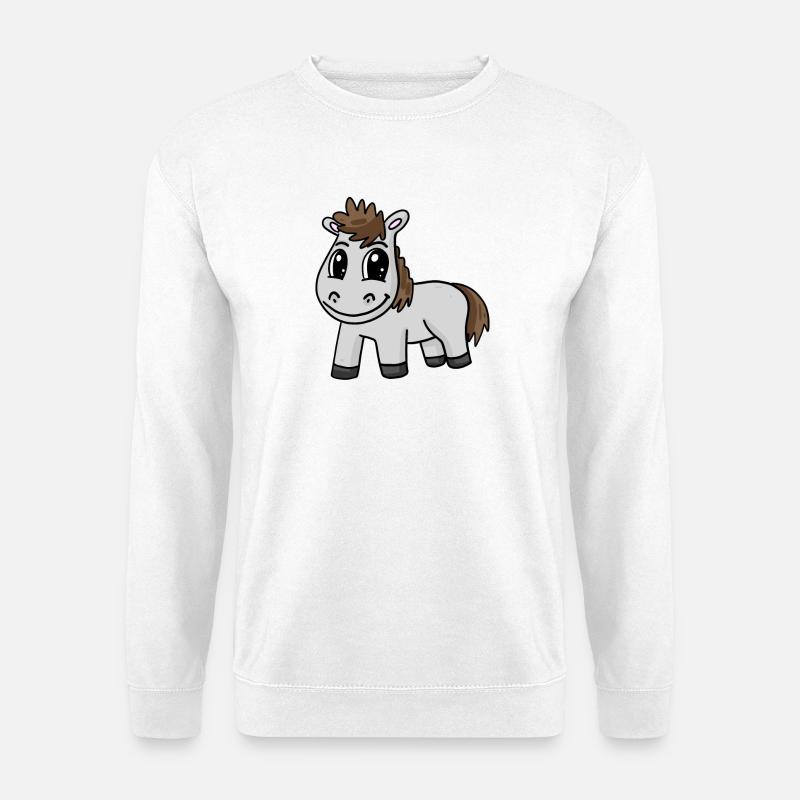Cheval - Sweat-shirt Unisexe - blanc