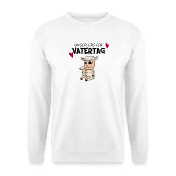 Vatertag - erster Vatertag Geschenk - Unisex Pullover - Weiß - Vorne