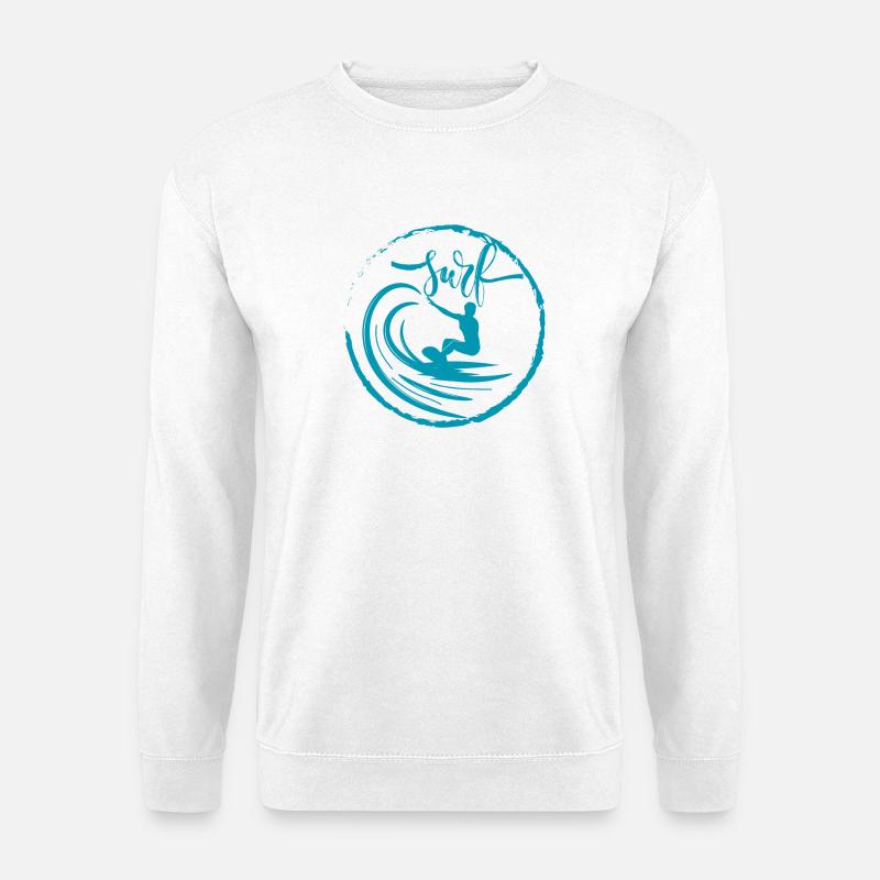 Surf - Surfing Lovers T-Shirt - Unisex Pullover - Weiß