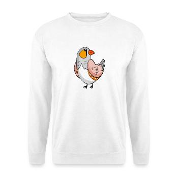 Zebra finch bird - Australian zebra finch - Unisex Sweatshirt - white - Front