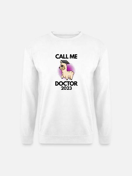 Doktorarbeit Promotion Doktortitel 2023 Doktor - Unisex Pullover - Weiß