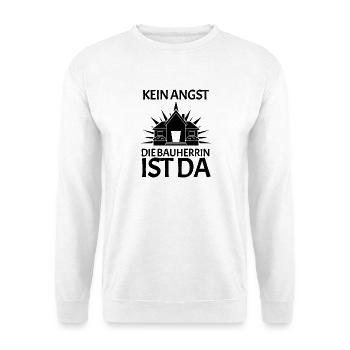 Bauherrin Richtfest Hausbau - Unisex Pullover - Weiß - Vorne