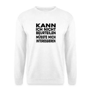lustig - Unisex Pullover - Weiß - Vorne