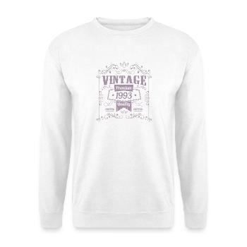1993 Geburtstag Geburtstag Vintage Sprüche - Unisex Pullover - Weiß - Vorne