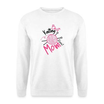 Meilleure maman tricoteuse de tous les temps - Sweat-shirt Unisexe - blanc - Devant