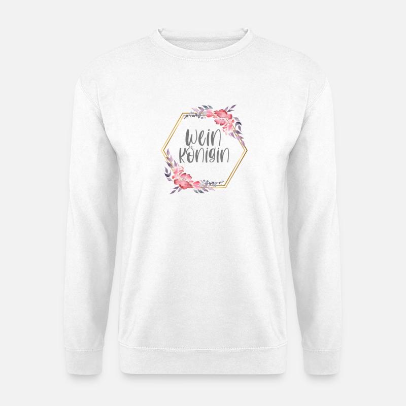 Weinkönigin Wein Weinfest Geschenk - Unisex Pullover - Weiß