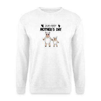 Fête des Mères - Premier Cadeau de Fête des Mères - Sweat-shirt Unisexe - blanc - Devant