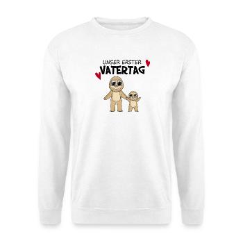 Vatertag - erster Vatertag Geschenk - Unisex Pullover - Weiß - Vorne