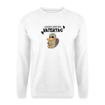 Vatertag - erster Vatertag Geschenk - Unisex Pullover - Weiß - Vorne