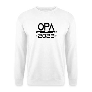 Opa 2023 - Opa werden - Opa Geschenk - Unisex Pullover - Weiß - Vorne