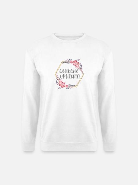 Weltbeste Optikerin Optiker Beruf Geschenk - Unisex Pullover - Weiß