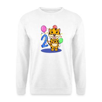 2 birthday 2 years old with animal motif - two - Unisex Sweatshirt - white - Front