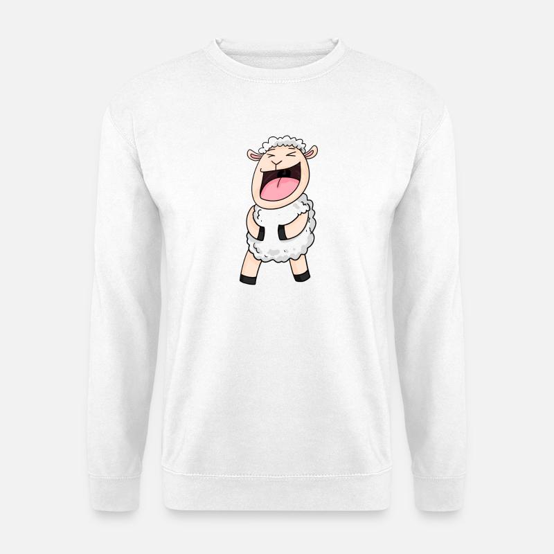 Schaf lacht - Unisex Pullover - Weiß