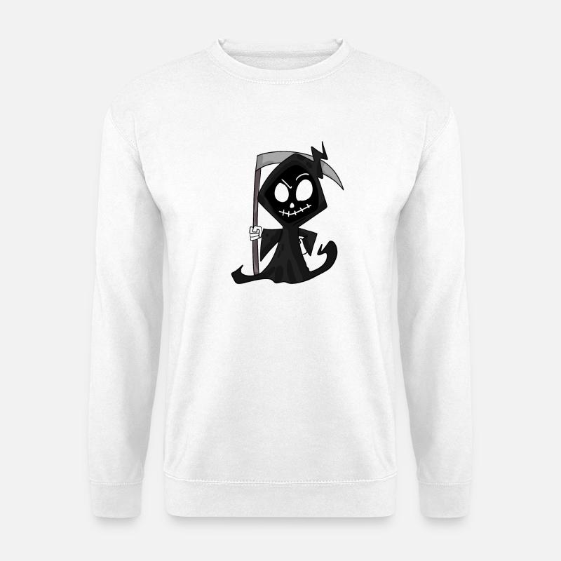 Sensenmann mit Sense - Halloween - Unisex Pullover - Weiß