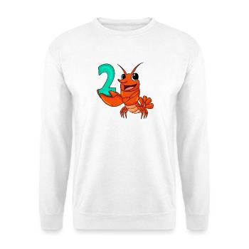 2 birthday 2 years old with animal motif - two - Unisex Sweatshirt - white - Front