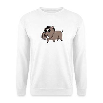 Wild boar - Pig - Game - Unisex Sweatshirt - white - Front