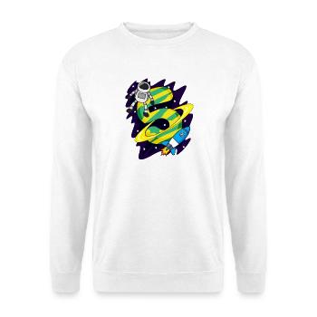 5 Birthday Boy Astronaut - cinq ans - Sweat-shirt Unisexe - blanc - Devant
