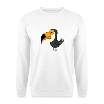 Toucans Bird Birds Motif - Sweat-shirt Unisexe - blanc - Devant
