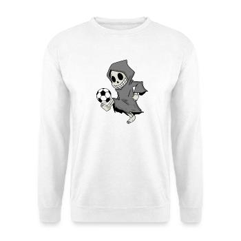 Grim Reaper joue au football - Sweat-shirt Unisexe - blanc - Devant