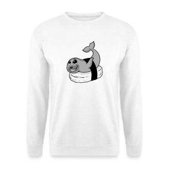 Sushi - Sweat-shirt Unisexe - blanc - Devant