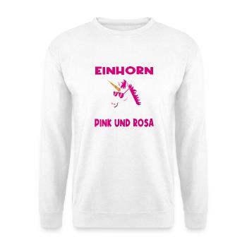Einhorn ärgern lustiger Spruch Geschenkidee - Unisex Pullover - Weiß - Vorne