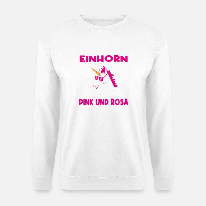 Einhorn ärgern lustiger Spruch Geschenkidee - Unisex Pullover - Weiß