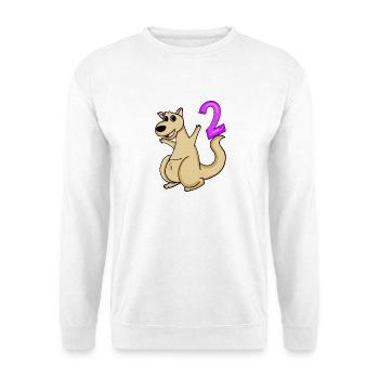 2 birthday 2 years old with animal motif - two - Unisex Sweatshirt - white - Front