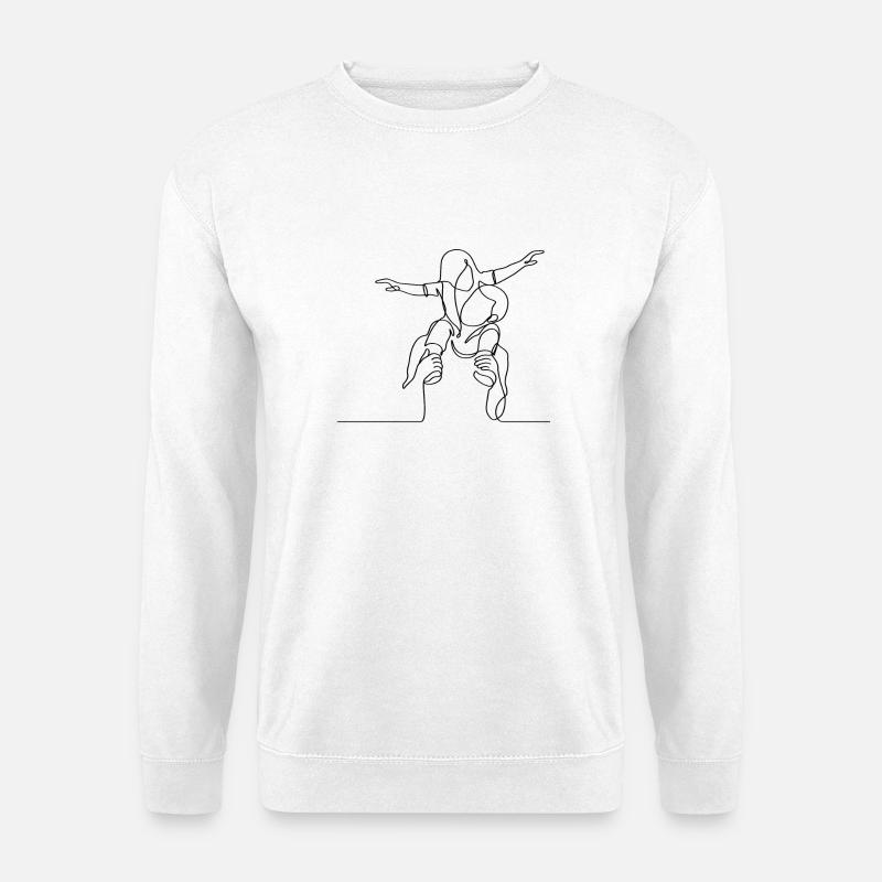 Passendes Vater-Tochter T-Shirt – Familienlook, Ge - Unisex Pullover - Weiß