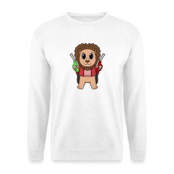 Gas station attendant Löwe petrol station - Unisex Sweatshirt - white - Front