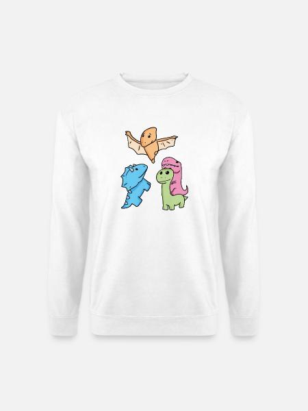 Dinosaurier - Unisex Pullover - Weiß