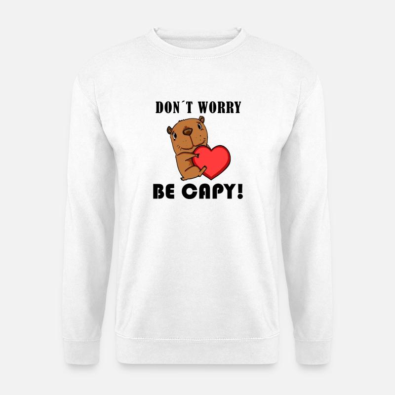 Capybara Capybara Cadeau - Sweat-shirt Unisexe - blanc