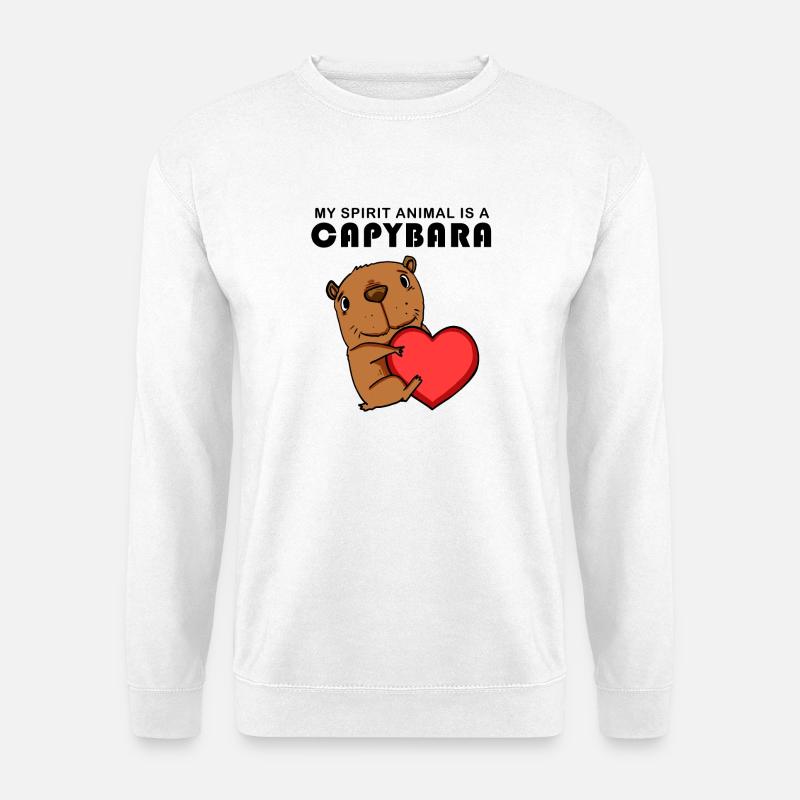 Capybara Wasserschwein - Unisex Pullover - Weiß