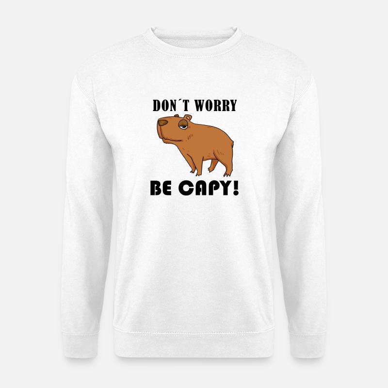 Capybara Capybara Cadeau - Sweat-shirt Unisexe - blanc
