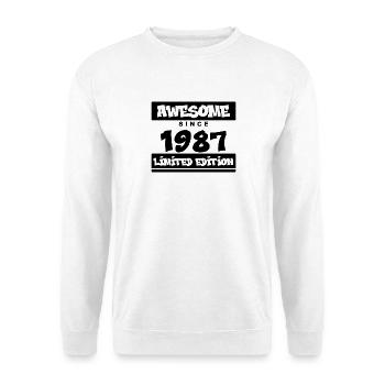 1987 - Jahrgang 1987 - Fantastisch seit 1987 - Unisex Pullover - Weiß - Vorne