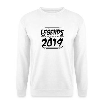 2019 - Jahrgang 2019 - Baujahr 2019 - Unisex Pullover - Weiß - Vorne