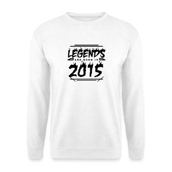 2015 - Jahrgang 2015 - Baujahr 2015 - Unisex Pullover - Weiß - Vorne