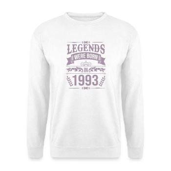 1993 Geburtstag Männer Frauen  - Unisex Pullover - Weiß - Vorne