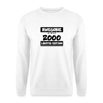 2000 - Born in 2000 - Fantastic since 2000 - Unisex Sweatshirt - white - Front