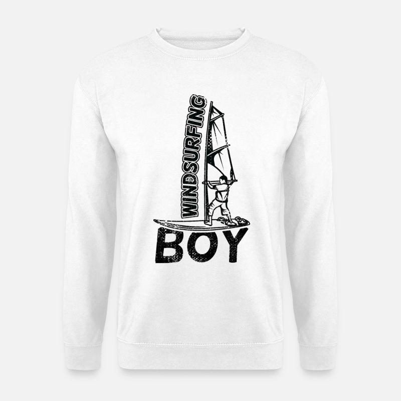 Windsurf Jungs - Unisex Pullover - Weiß