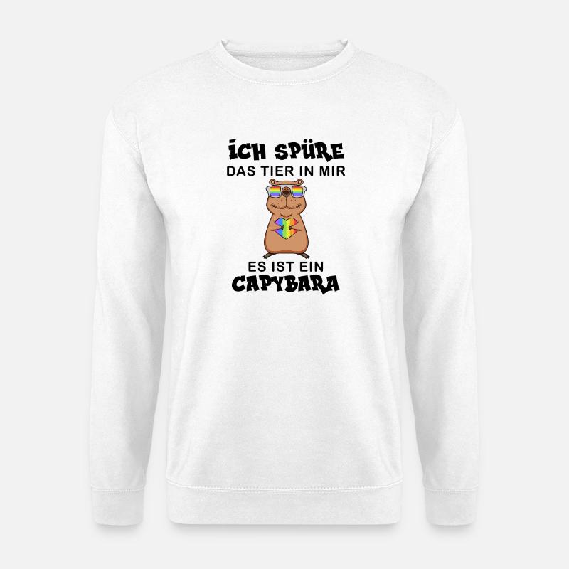 Capybara Wasserschwein - Unisex Pullover - Weiß