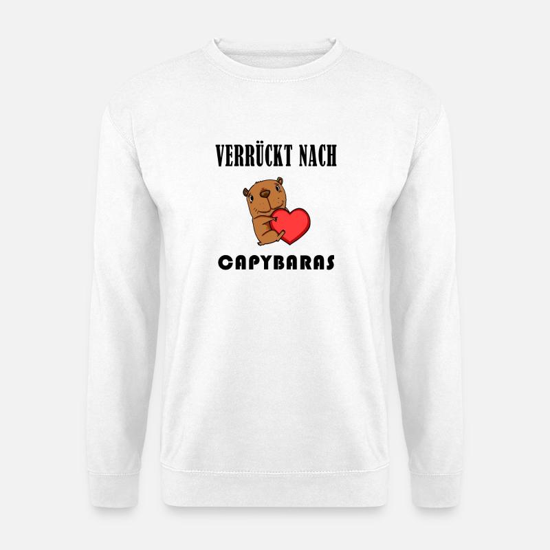 Capybara Wasserschwein Capybaras - Unisex Pullover - Weiß