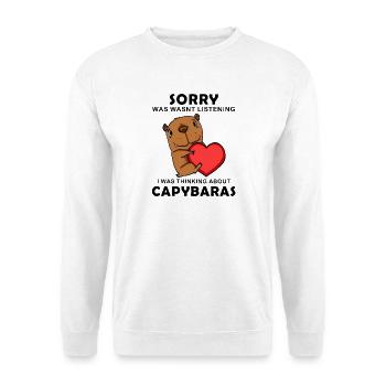 Capybara Wasserschwein Capybaras - Unisex Sweatshirt - white - Front