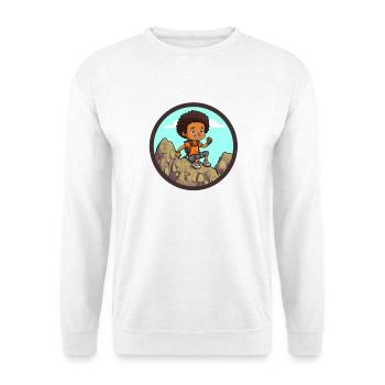 Afro Schwarz Kind Junge Mädchen Empowerment Mädche - Unisex Pullover - Weiß - Vorne