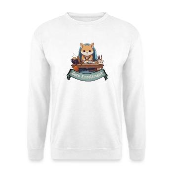 Heroes please enroll here – RPG Design - Unisex Sweatshirt - white - Front
