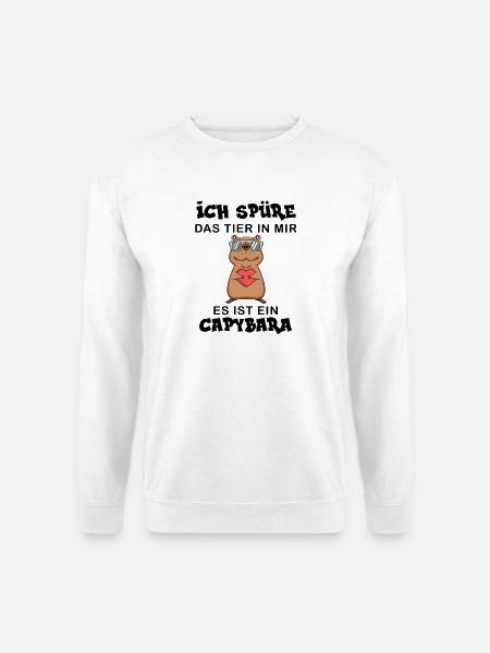 Capybara Wasserschwein Capybaras - Unisex Pullover - Weiß